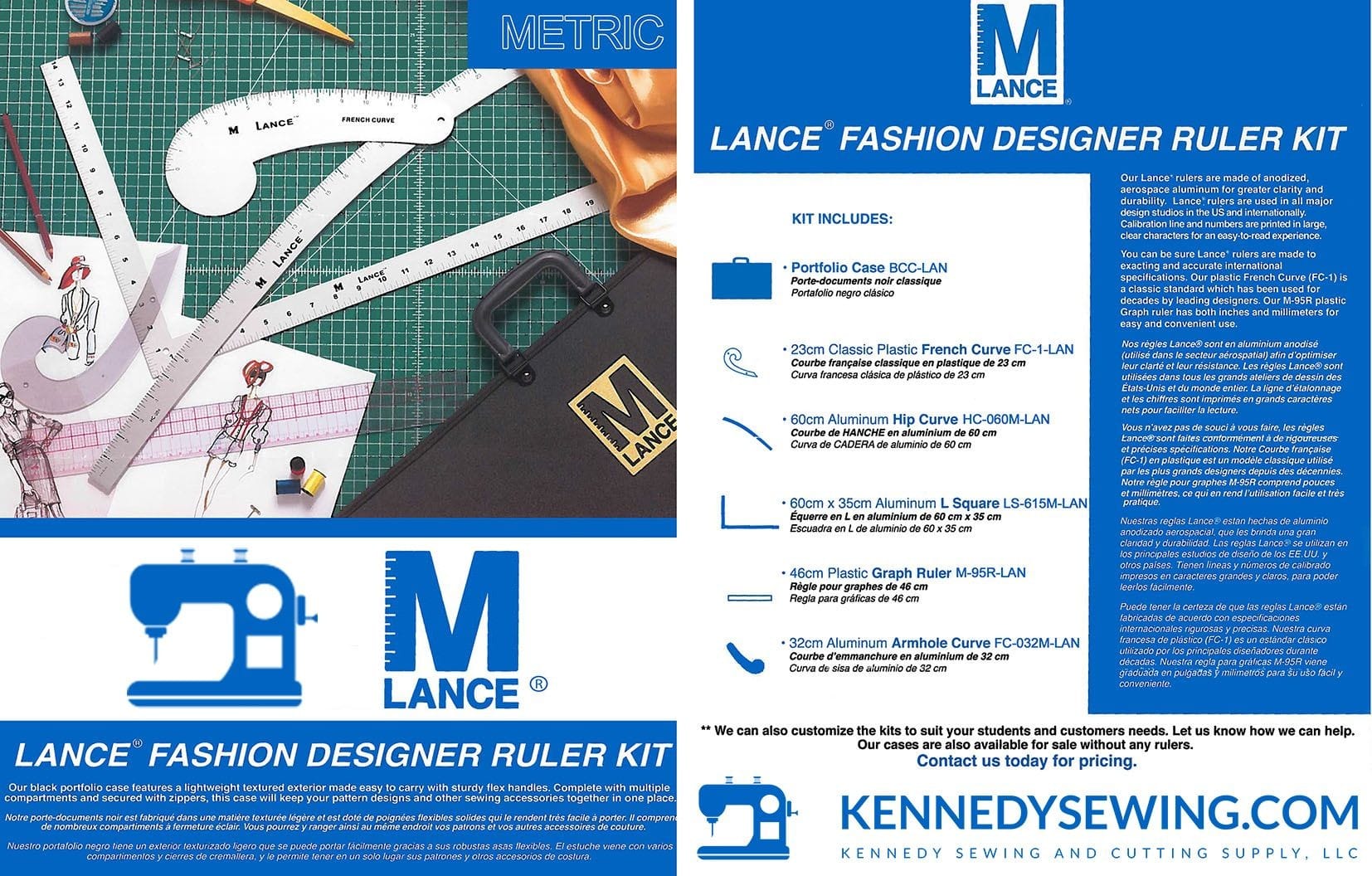 LANCE: RULERS, PATTERN MAKING TOOLS, APPAREL/ FASHION DESIGNER TOOL ...